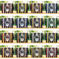 Load image into Gallery viewer, 58 College Sport Teams Messy Bun Tumbler Wrap Bundle Jpg
