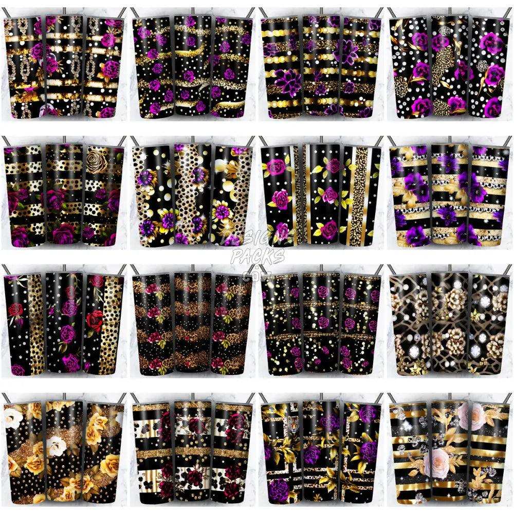 58 Leopard Glitter Tumbler Wrap Bundle Jpg
