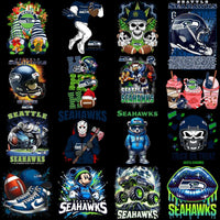 Load image into Gallery viewer, 58 Mega Football Team Seattle Seahawks Mixed V2 Designs Bundle PNG
