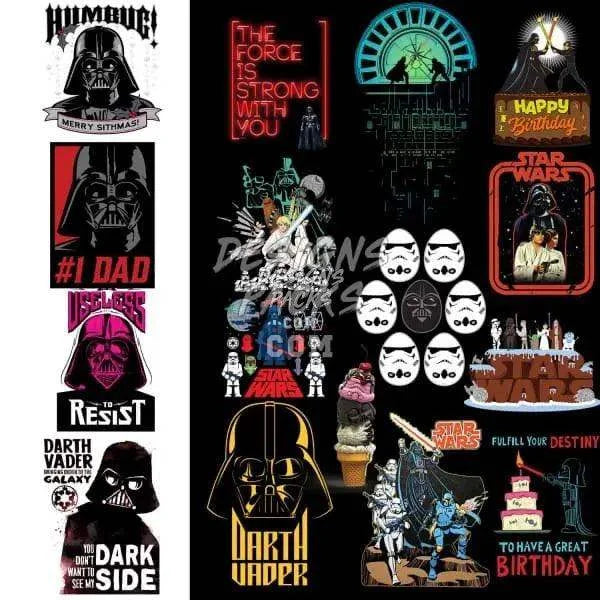 58 Movies Designs Bundle PNG