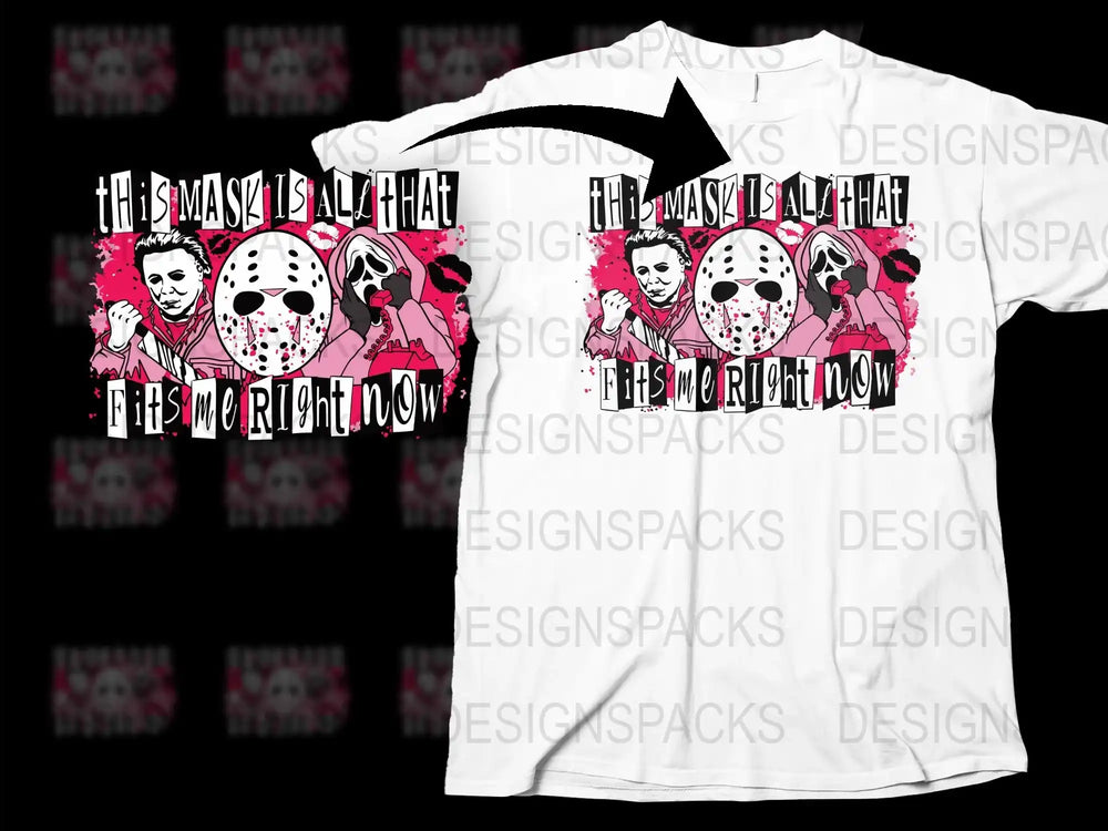 Trendy Jason Mask Graphic T-Shirt, Horror Movie Fan Tee, Unisex Fashion Top