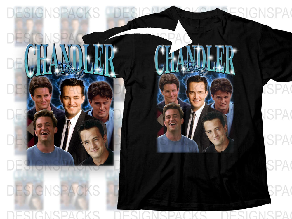Chandler Bing Fan T-Shirt, Vintage 90s Style Graphic Tee, Friends TV Show, Unisex Multiple Sizes Available