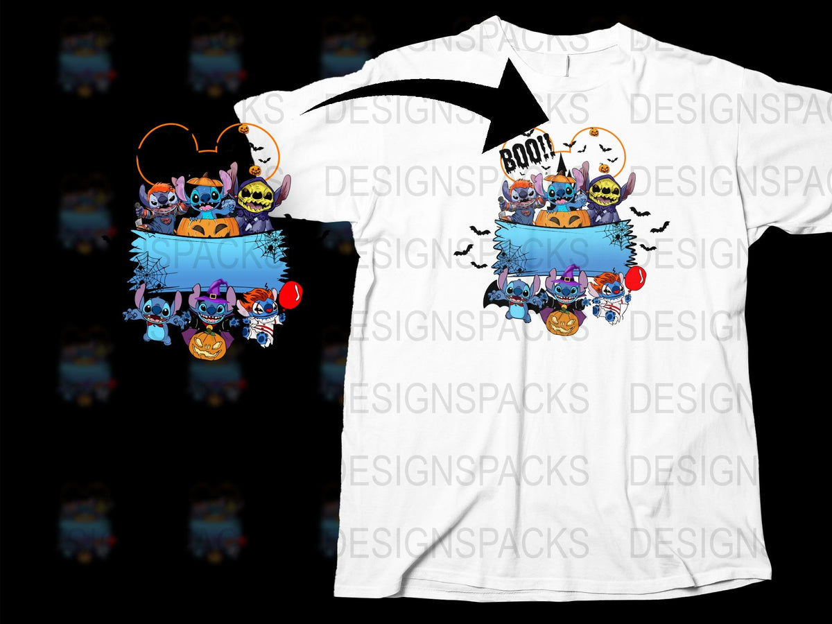 Halloween T-Shirt, Cute Monsters Graphic Tee, Kids Spooky Costume Shirt, Fun Trick or Treat Outfit