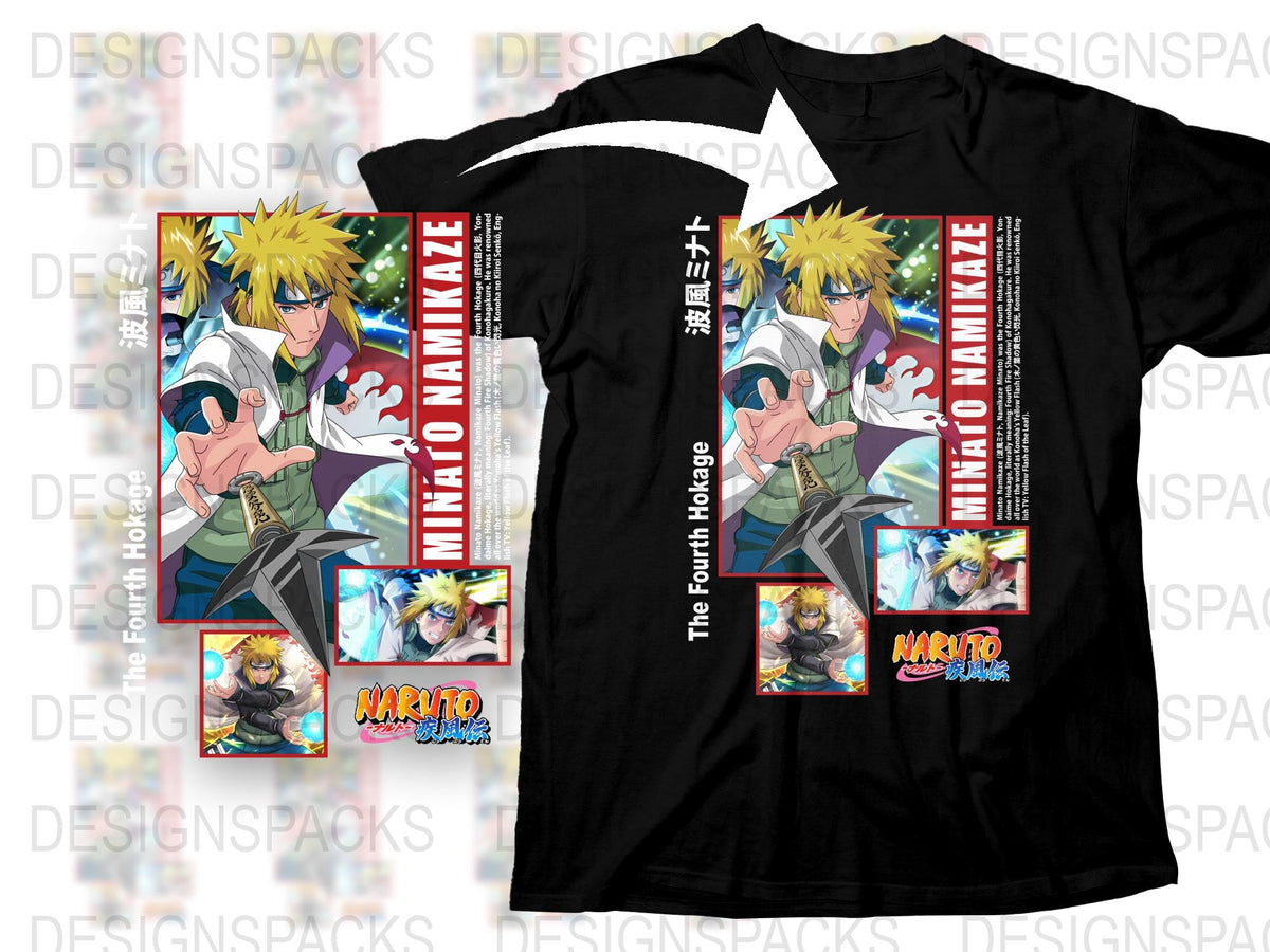 Naruto Anime Graphic T-Shirt, Colorful Manga Character Tee, Casual Unisex Cotton Shirt, Anime Fan Gift, Japanese Style Apparel