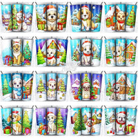 Load image into Gallery viewer, 59 Christmas Cute Dogs Tumbler Wrap Bundle Jpg
