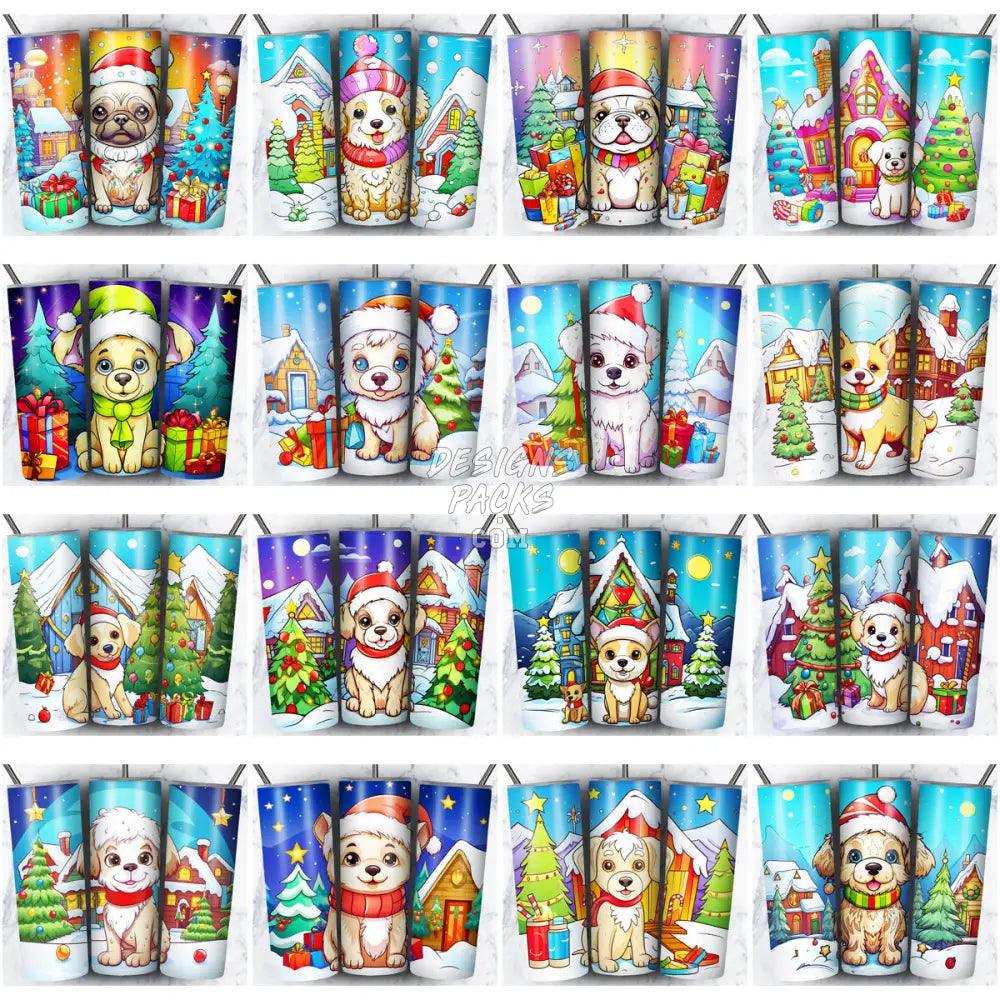 59 Christmas Cute Dogs Tumbler Wrap Bundle Jpg