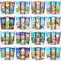 Load image into Gallery viewer, 59 Christmas Cute Dogs Tumbler Wrap Bundle Jpg
