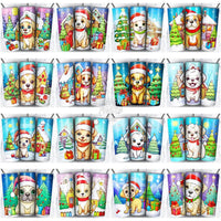 Load image into Gallery viewer, 59 Christmas Cute Dogs Tumbler Wrap Bundle Jpg
