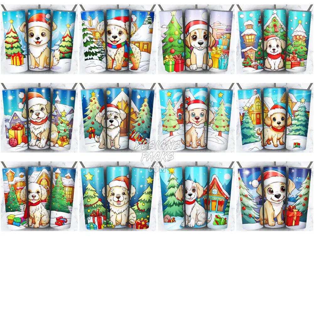 59 Christmas Cute Dogs Tumbler Wrap Bundle Jpg