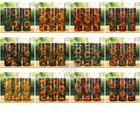 Load image into Gallery viewer, 59 Elegant Sunflower Paper Art Seamless Tumbler Wrap Bundle Jpg
