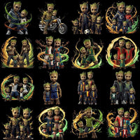Load image into Gallery viewer, 59 Family Groot Super Heroes Designs Bundle PNG
