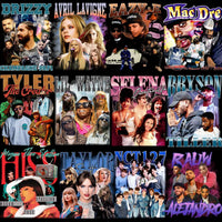 Load image into Gallery viewer, 59 Music Stars Bootleg Artists Mixed Designs Bundle PNG
