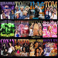 Load image into Gallery viewer, 59 Music Stars Bootleg Artists Mixed Designs Bundle PNG
