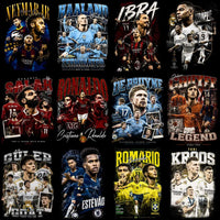 Load image into Gallery viewer, 59 Soccer Players Legends of Football Halftone Bootleg Designs Bundle PNG
