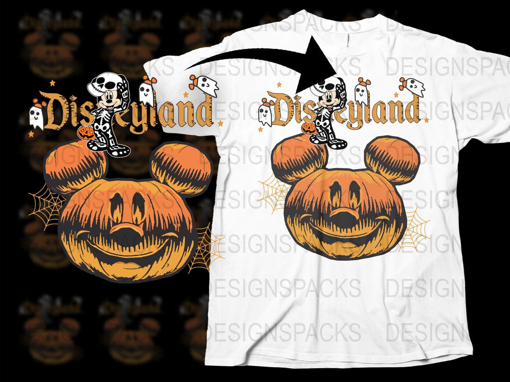 Halloween Pumpkin T-Shirt, Spooky Skeleton Graphic, Orange Black Holiday Tee, Unisex Fall Fashion Top