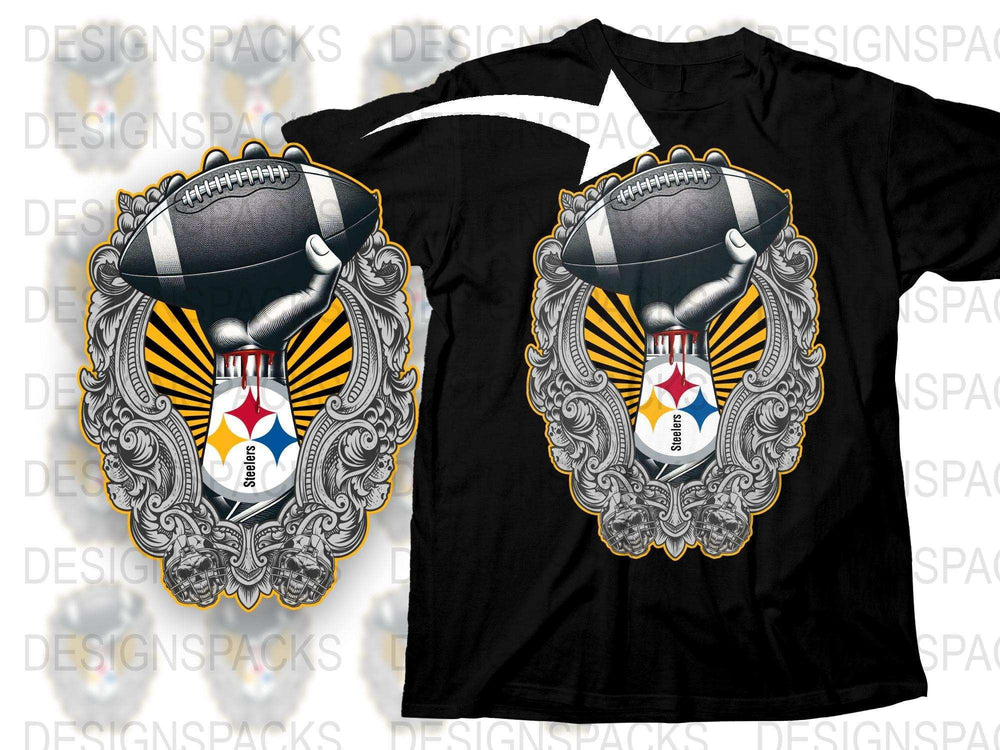 Vintage Football T-Shirt, Classic Black Tee, Sports Graphic Shirt, Unique Fan Apparel