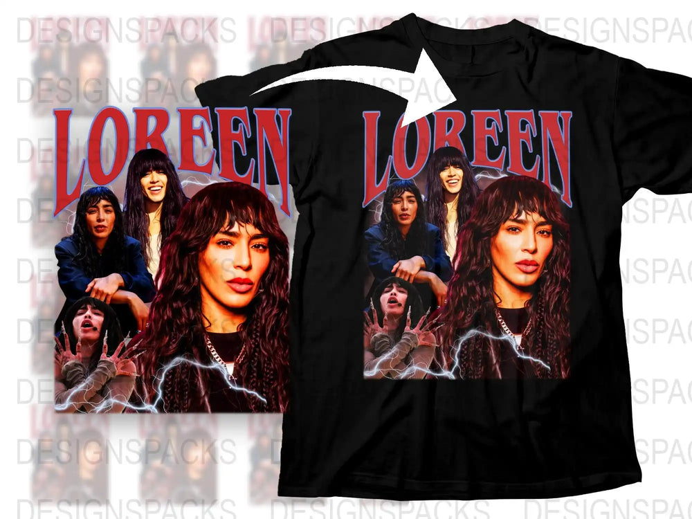 Vintage Loreen Band Graphic T-Shirt, Retro Rock Music Tee, 90s Style Concert Shirt, Unisex Fashion Top