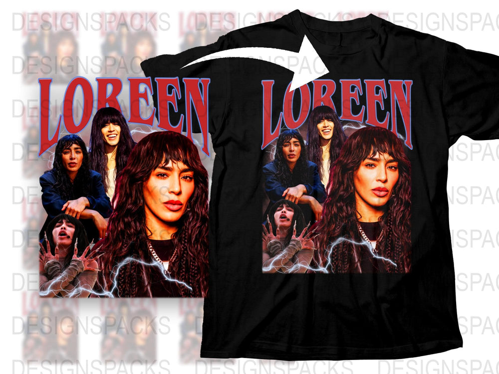 Vintage Loreen Band Graphic T-Shirt, Retro Rock Music Tee, 90s Style Concert Shirt, Unisex Fashion Top