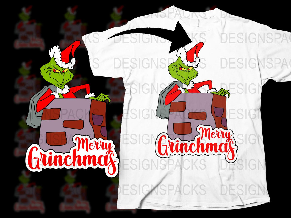 Grinch Christmas T-Shirt, Funny Holiday Tee, Merry Grinchmas Graphic Shirt, Festive Winter Apparel, Unisex Gift Idea
