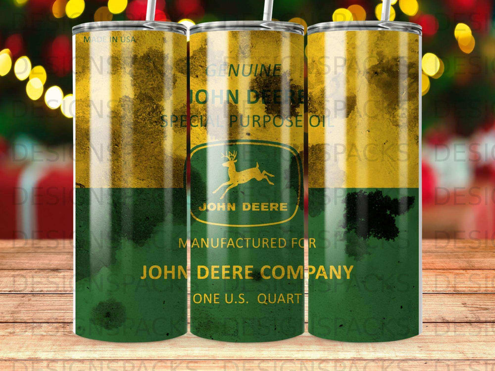 John Deere Genuine Special Purpose Oil tin with logo and "One U.S. Quart" text.