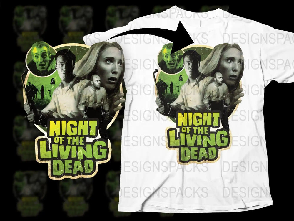 Night of the Living Dead T-Shirt, Classic Horror Movie Fan Tee, Vintage Film Graphic Shirt, Unisex Fashion