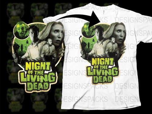 Night of the Living Dead T-Shirt, Classic Horror Movie Fan Tee, Vintage Film Graphic Shirt, Unisex Fashion