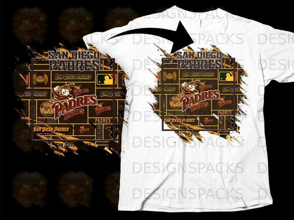 San Diego Padres Graphic Design Printed Apparel