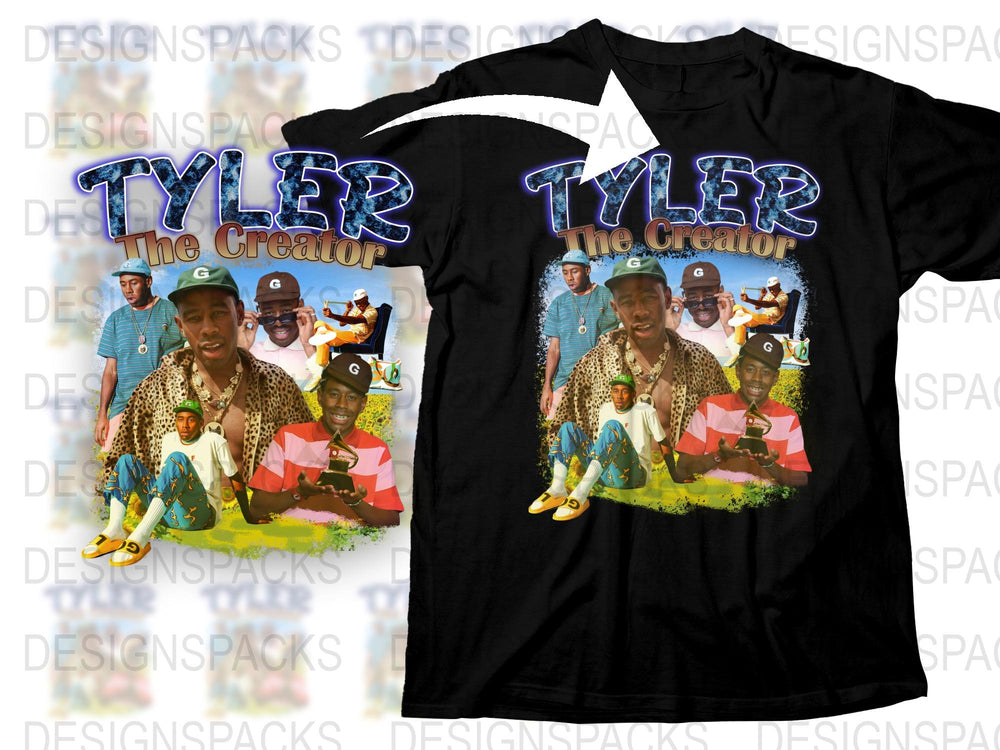 Tyler The Creator Graphic T-Shirt, Vintage Style Hip Hop Tee, Urban Streetwear, Music Fan Apparel, Unisex Black Cotton Shirt