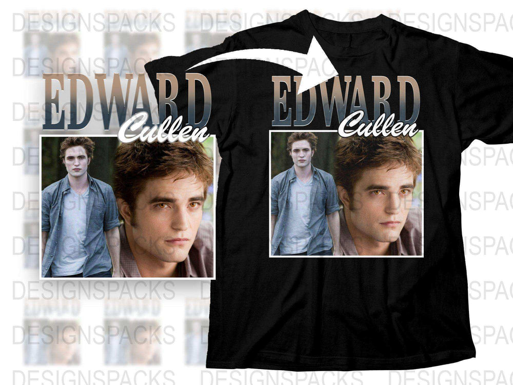 Edward Cullen T-Shirt, Twilight Saga Fan Merchandise, Movie Character Graphic Tee, Unisex Clothing