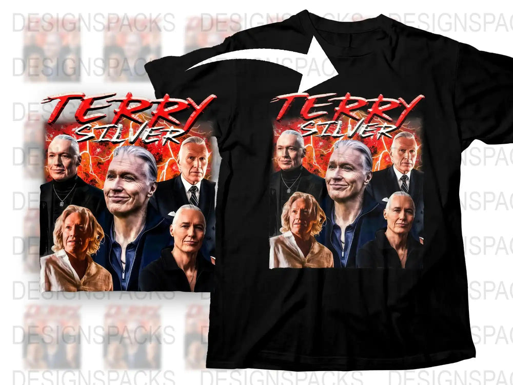 Cobra Kai Terry Silver T-Shirt, Karate Kid Movie Fan Merch, Graphic Tee, Collector’s Item, Multiple Images, Black Shirt