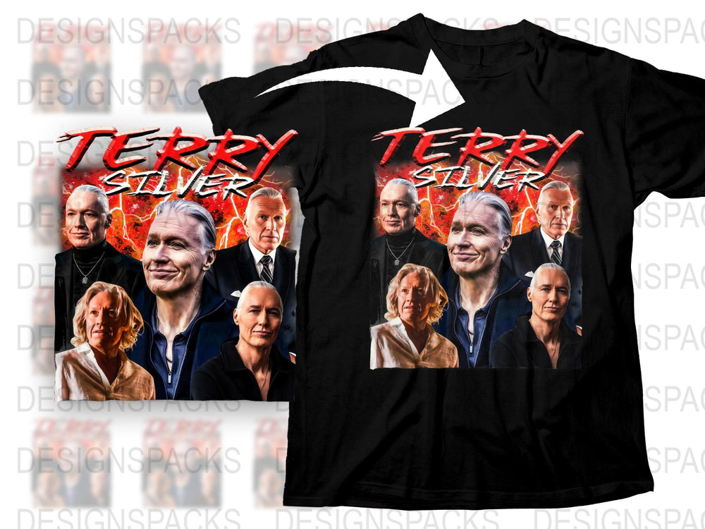 Cobra Kai Terry Silver T-Shirt, Karate Kid Movie Fan Merch, Graphic Tee, Collector’s Item, Multiple Images, Black Shirt