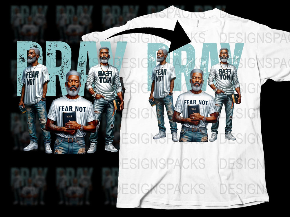 Fear Not Urban Style T-Shirt, Hip Hop Graphic Tee, Bold Streetwear, Men's Fashion Shirt