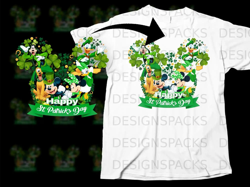Mickey Friends Shamrock St Patricks Day product type