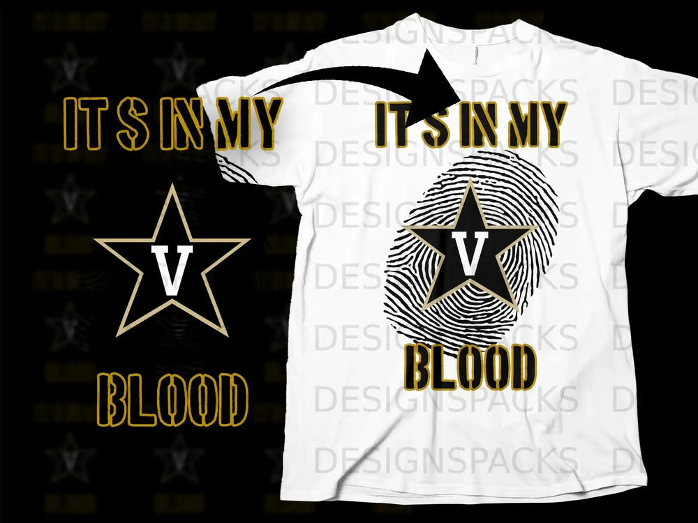It's in My Blood V Star Graphic T-Shirt