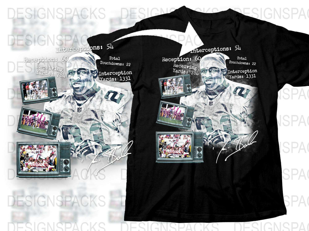 Vintage Sports T-Shirt, Classic Football Player Graphic Tee, Retro Athletic Shirt, Collector's Memorabilia, Gift for Sports Fans