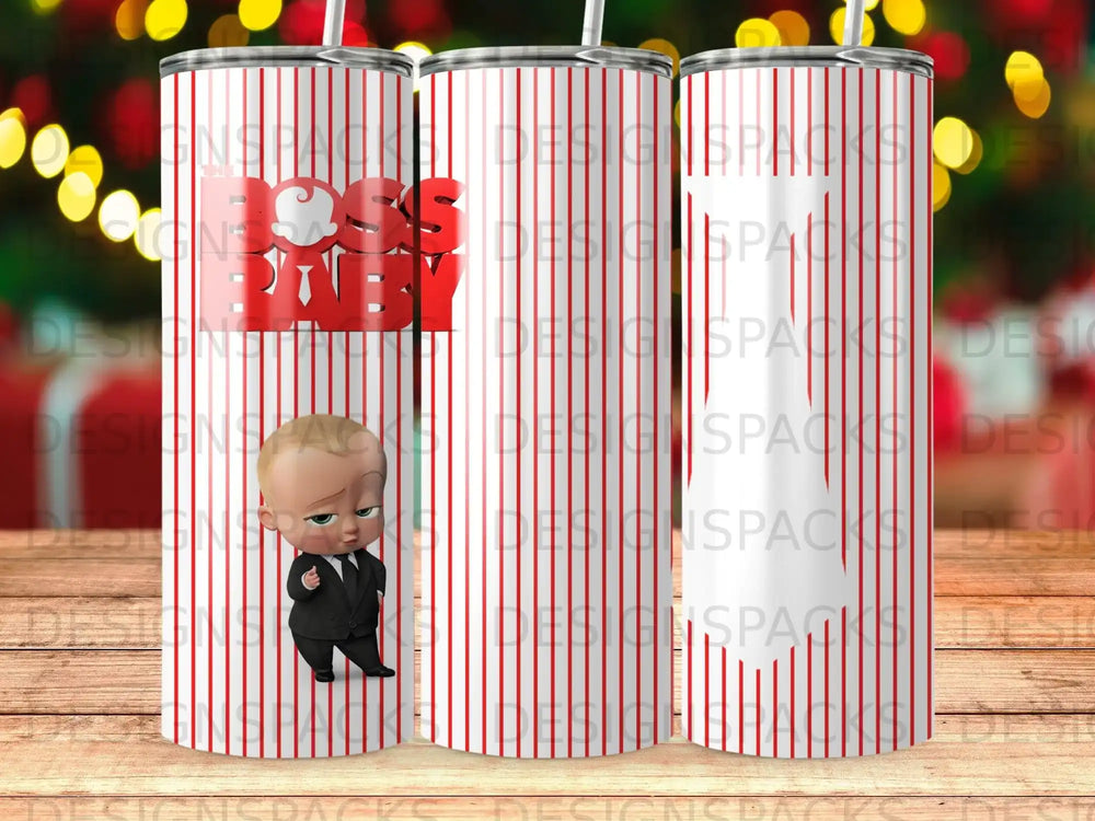 Boss Baby cartoon character red stripes tie image product type