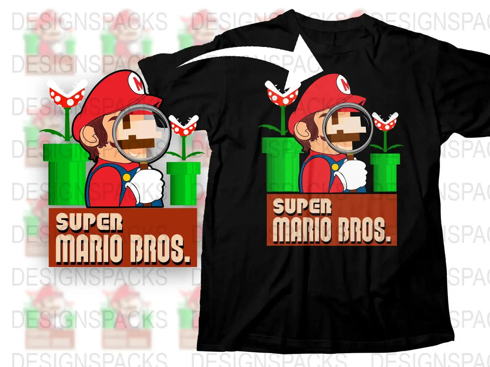 Vintage Super Mario Bros T-Shirt, Classic Video Game Tee, Retro Gaming Apparel, Nintendo Fan Gift