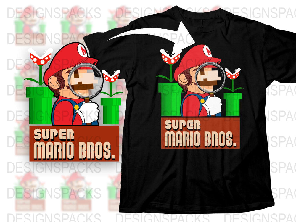 Vintage Super Mario Bros T-Shirt, Classic Video Game Tee, Retro Gaming Apparel, Nintendo Fan Gift
