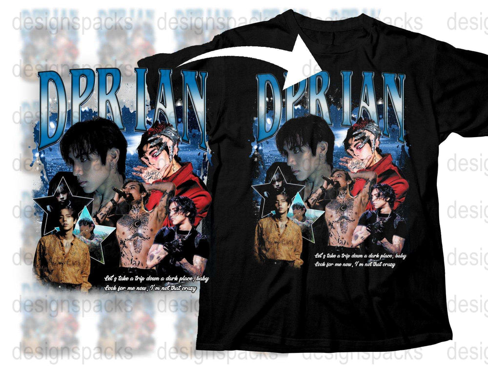 DPR IAN Graphic T-Shirt, K-Pop Music Pop Art Tee, Stylish Fan Merchandise, Trendy Streetwear Clothing