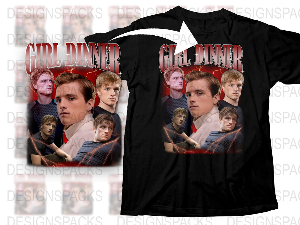 Men's Graphic Tee with Movie Theme, Vintage Style Black Shirt, Unique Film Apparel