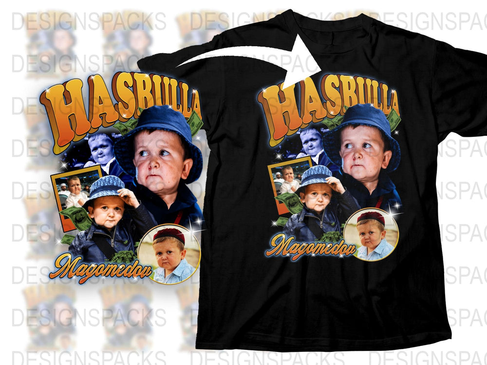 Hashbulla Magomedov Fan T-Shirt, Viral Internet Meme Black Tee, Funny Graphic Shirt