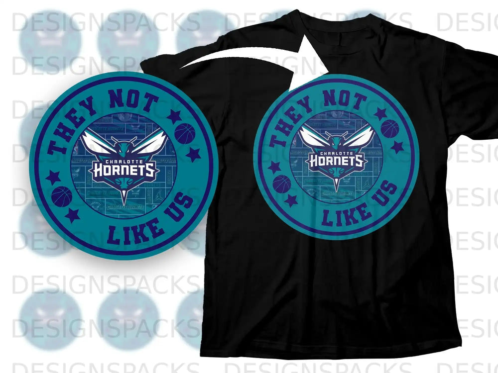 They Not Like Us Charlotte Hornets Graphic T-Shirt