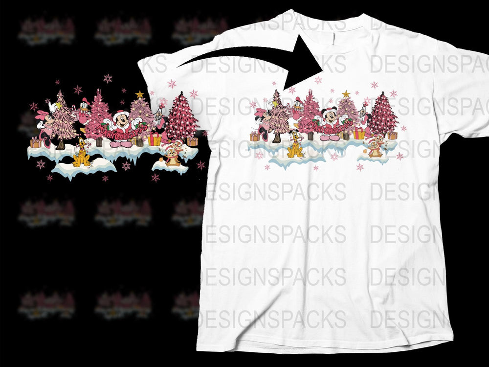 Whimsical Christmas Gnomes T-Shirt, Holiday Graphic Tee for Adults, Festive Winter Apparel