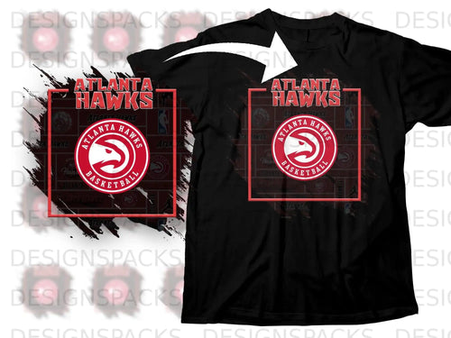 Atlanta Hawks Basketball Graphic T-shirt