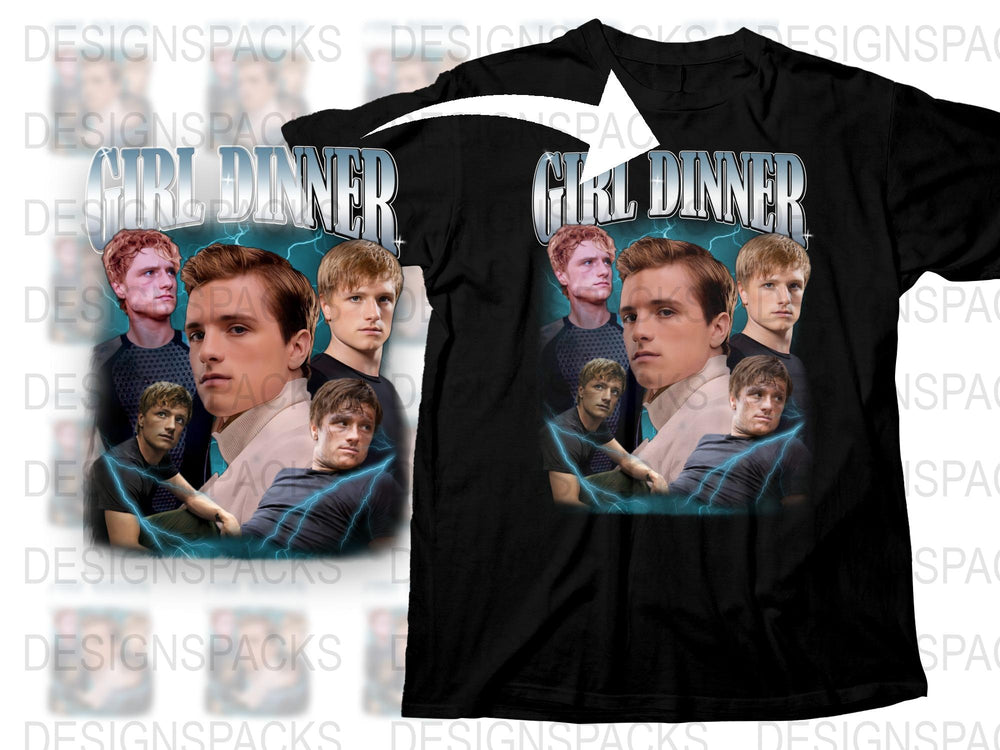Fan Art Graphic T-Shirt, Multiple Portraits, Movie Inspired, Casual Black Tee, Unique Gift Idea, Unisex Fashion