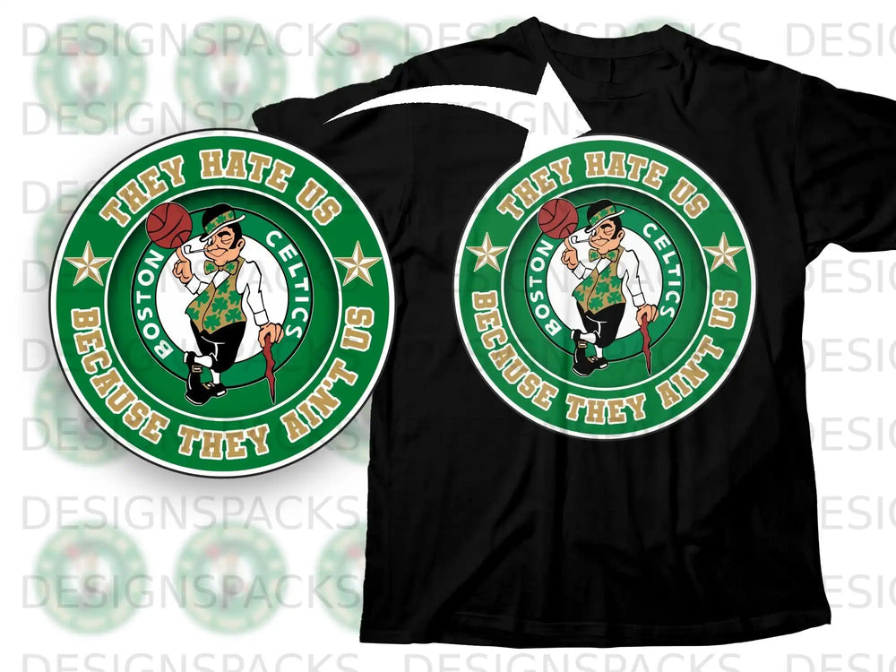 They Hate Us Because They Ain't Us Celtics T-shirt