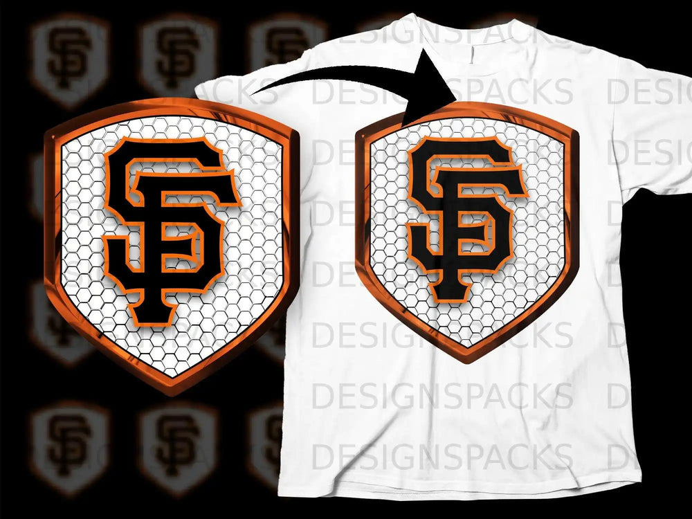 Honeycomb Pattern Shield Design T-Shirt Product