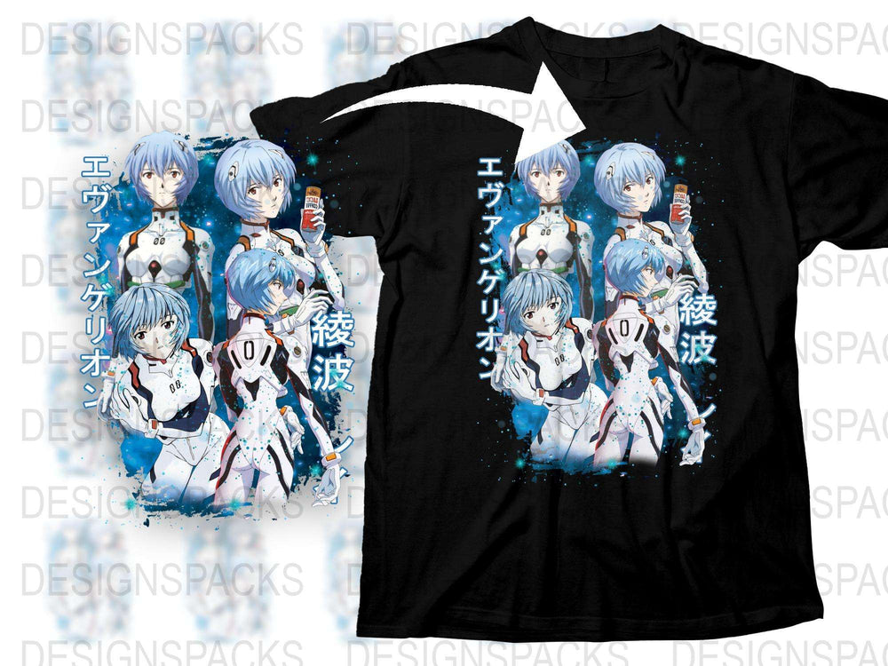 Anime Graphic T-Shirt, Japanese Manga Character Tee, Unisex Black Cotton Shirt, Cool Anime Design, Trendy Streetwear Fashion