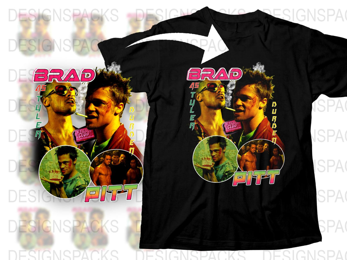 Brad Pitt Retro Style Graphic T-Shirt, Vintage Film Actor Print Tee, Unisex Fashion Top