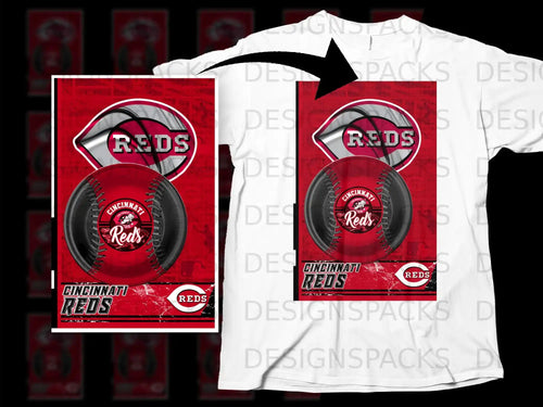 Cincinnati Reds Sports Team Fan Graphic T-Shirt